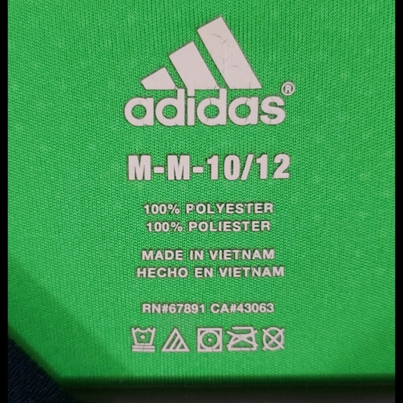 Adidas green and blue T-shirt - Picture 4 of 6